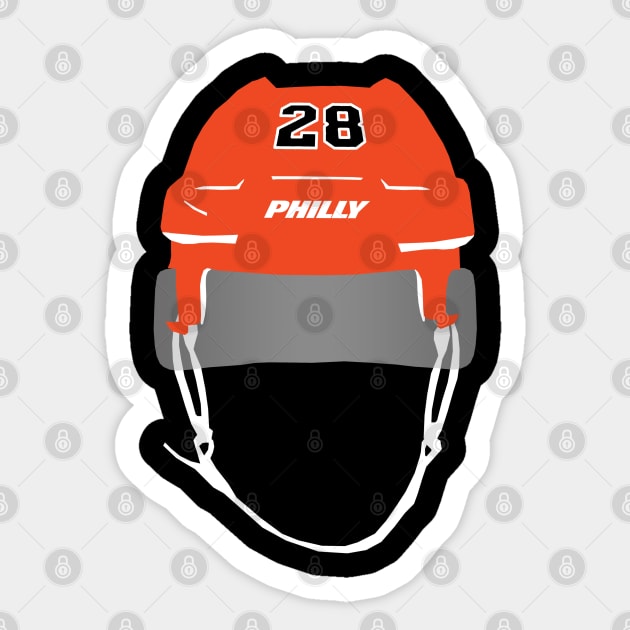 Philly Helmet 3 Sticker by Center City Threads